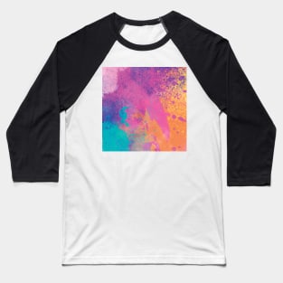 Abstract Watercolor Splatter Baseball T-Shirt